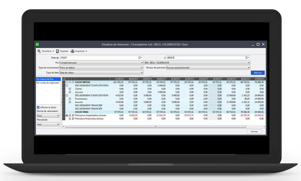 Logiciel Sage 100 Trésorerie